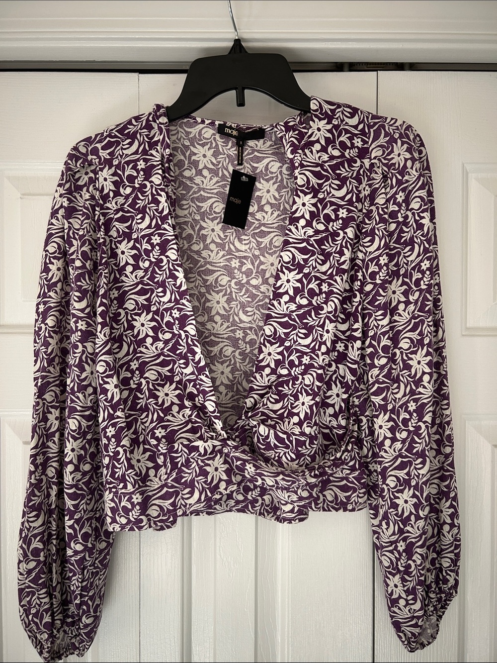 Maje Wrap Top